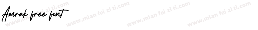 Amrak free font字体转换